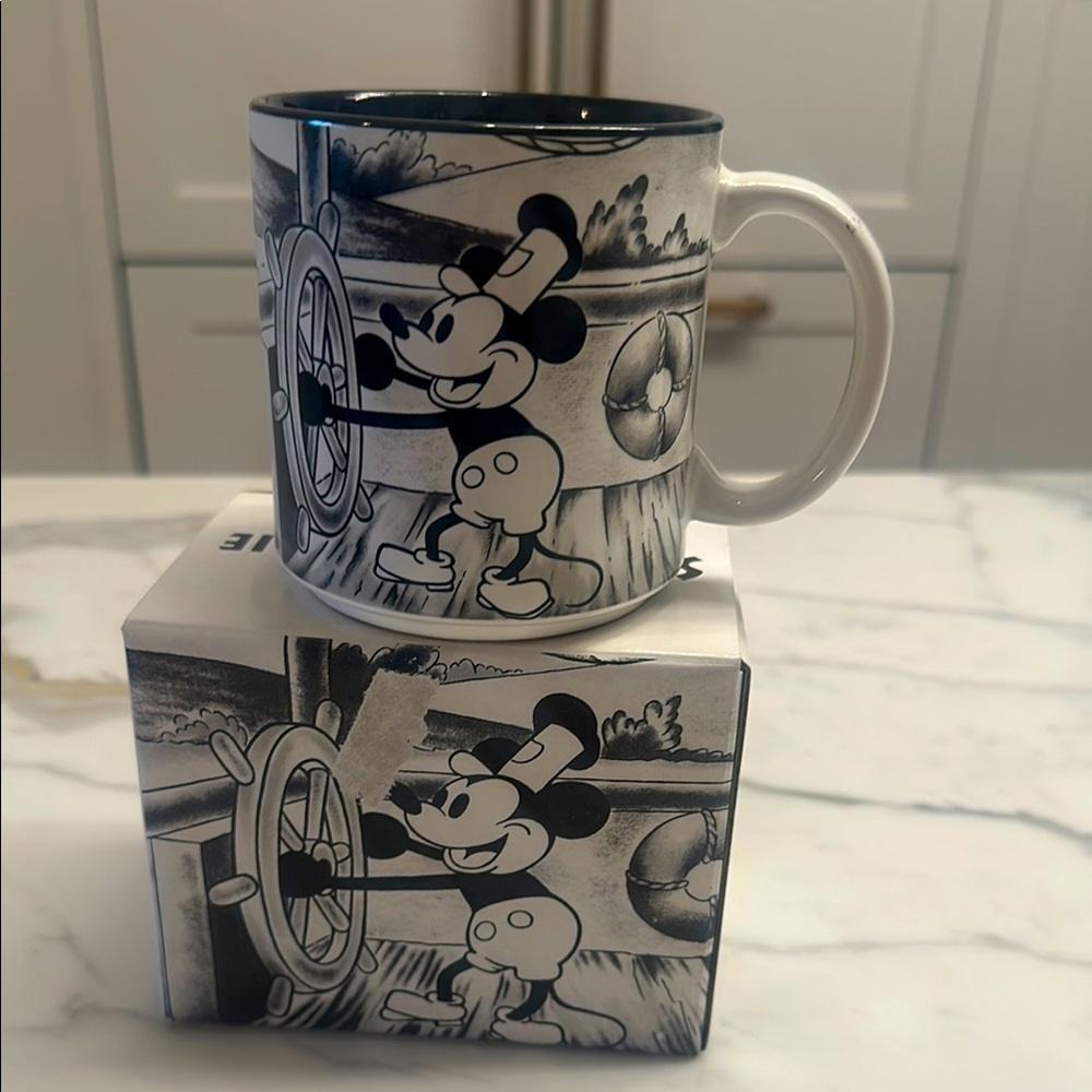 Vintage Walt Disney Steamboat Willie Mug - Original Box Included
